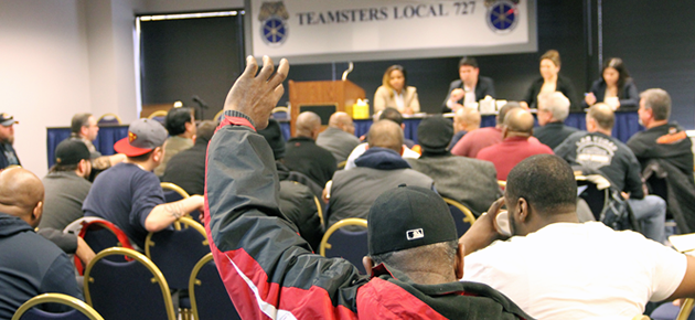 Pepsi members attended a contract demands meeting with Local 727 representatives Feb. 7.