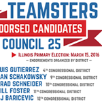 Teamsters Joint Council 25 Endorses Candidates for Illinois Primary