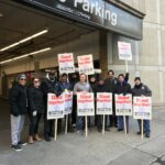 Local 727 Pickets Prime Parking for Unlawful Behavior