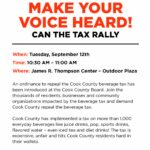 Make Your Voice Heard: Can the Tax Rally Sept. 12!