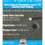 Save the Date: May 21, 2018, Local 727 Charity Golf Outing!