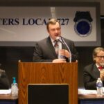 PHOTOS: At December Meeting, Local 727 Executive Board Sworn in for New Term, State of the Union Address Delivered by Secretary-Treasurer Coli