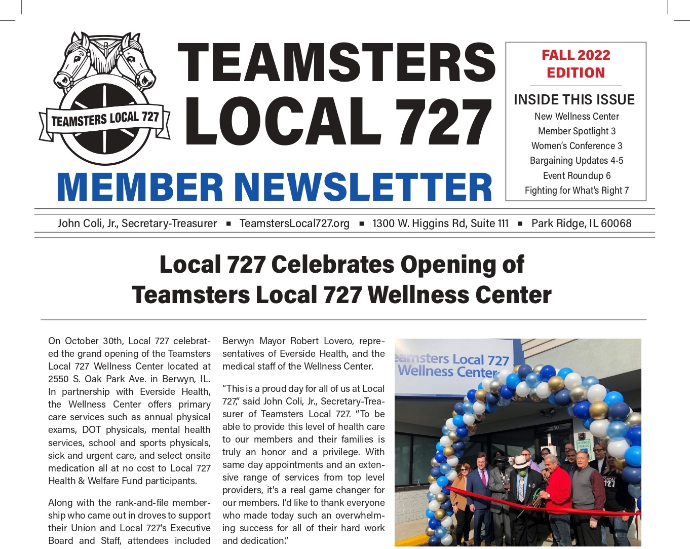 Read the Local 727 Summer 2023 Edition Member Newsletter Now!